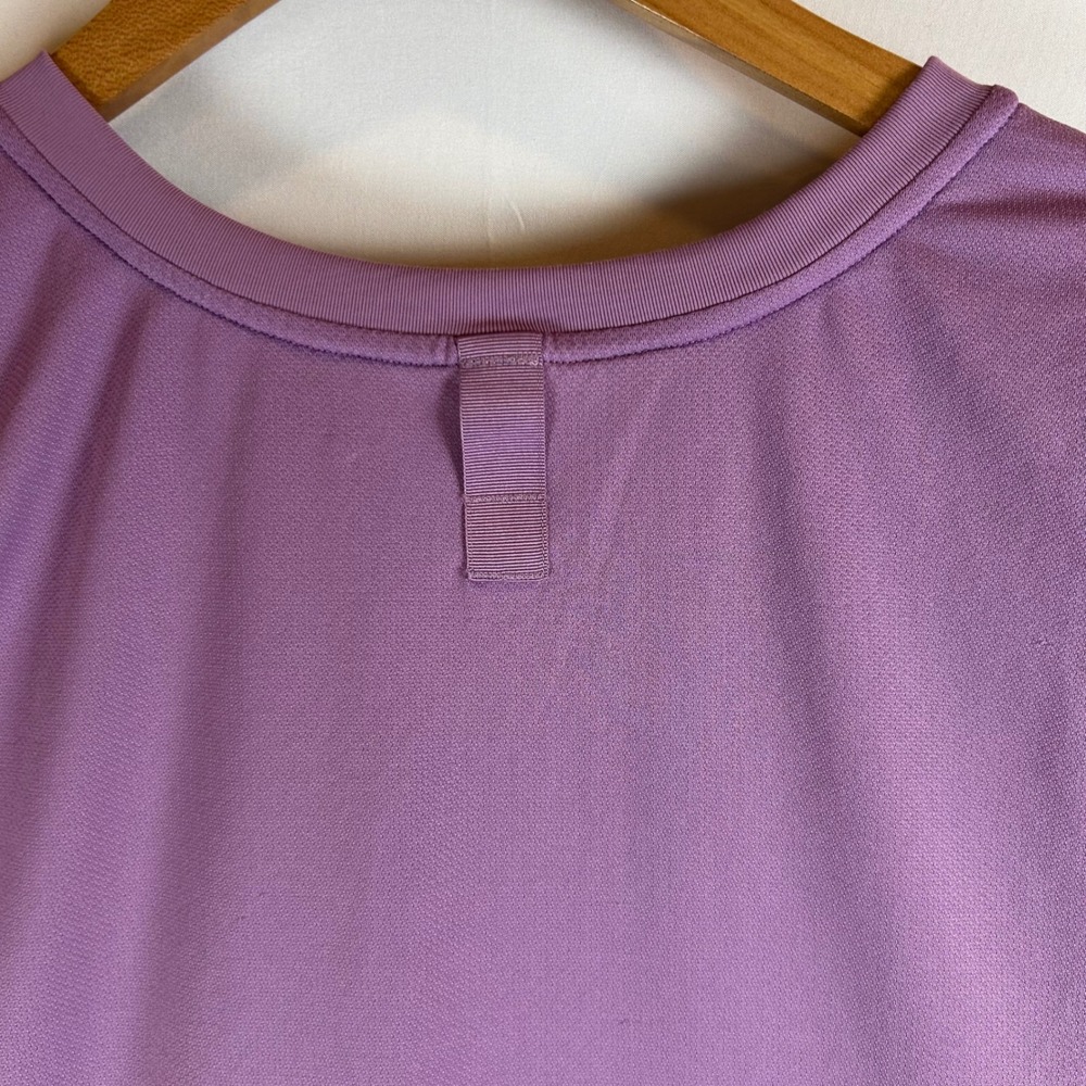 Lululemon Train to Be Tank Top Purple Cropped Mesh Athletic Sleeveless Gym Sz 12 - Picture 9 of 9